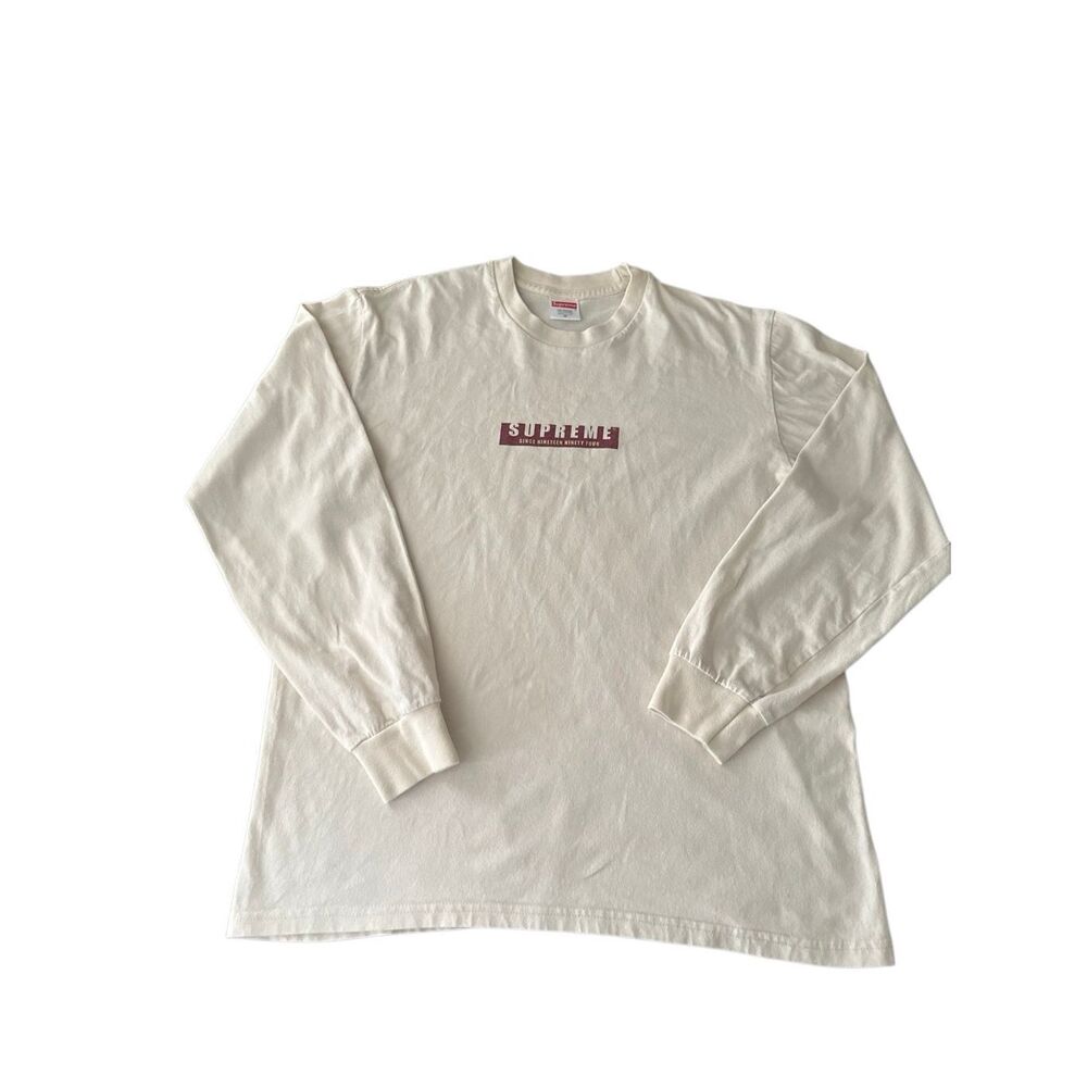 Supreme 1994 Off White Long Sleeve Tee